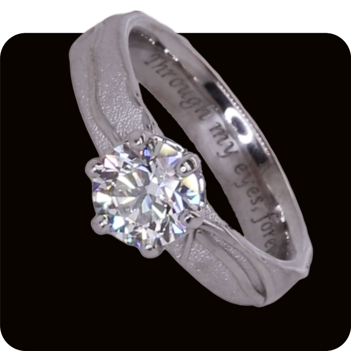 verlobungsring Platin 1 carat Brillant