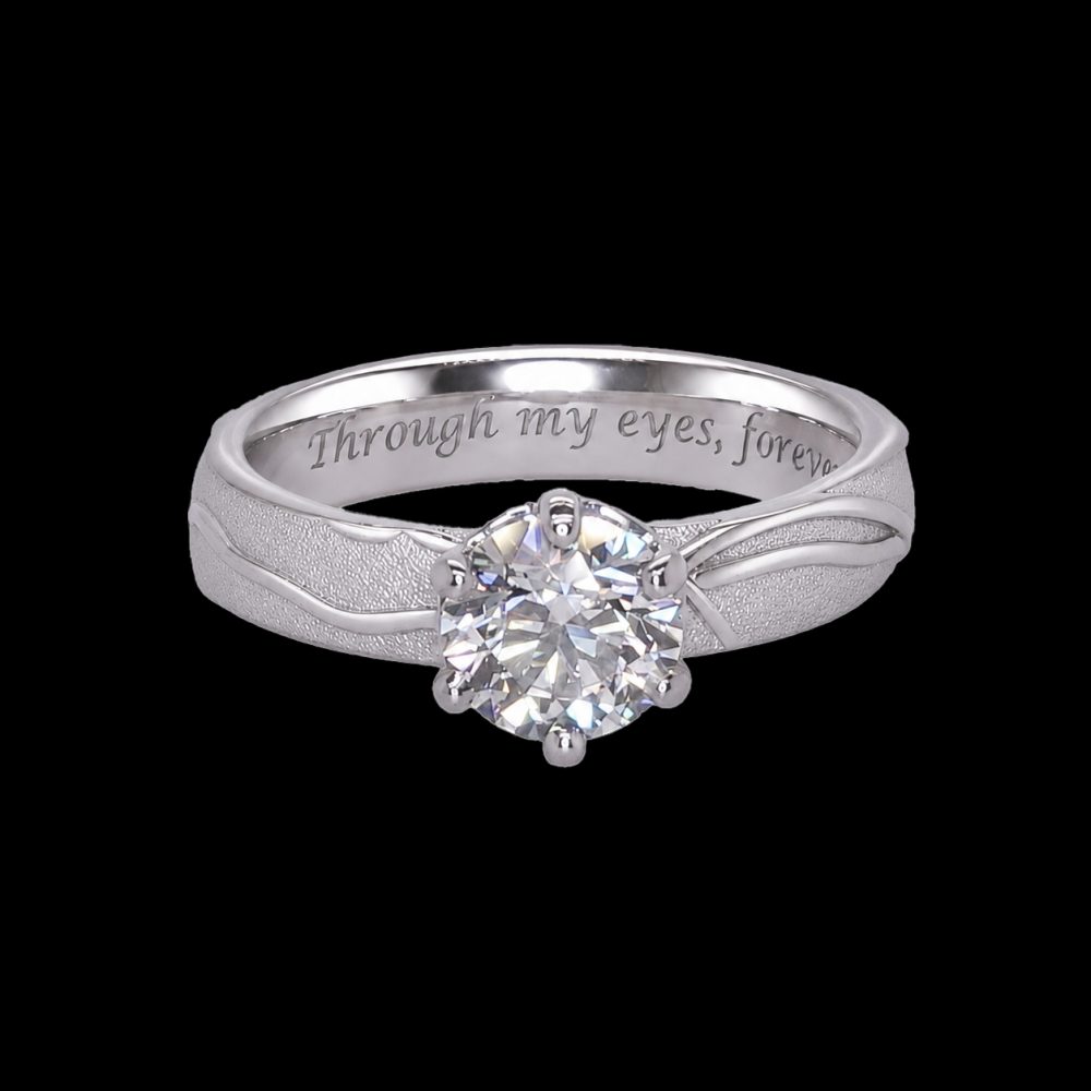 1 carat-platin ring mit retina