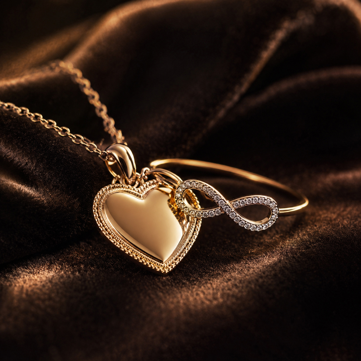 Symbols of love and connection in jewelry