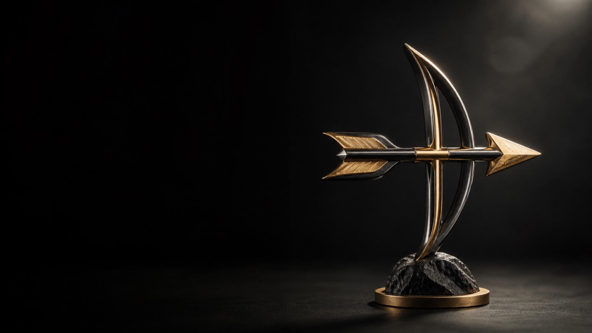 The arrow as a symbol of direction, focus and decision