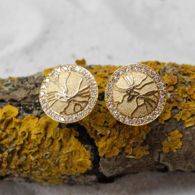 Retina-Ohrstecker-Gold-Brillanten-900-21karat
