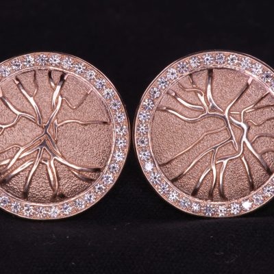 retina Ohrstecker mit brillanten